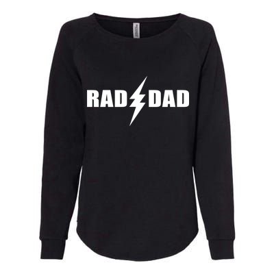 Rad Dad Lightning Logo Womens California Wash Sweatshirt