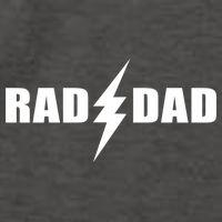 Rad Dad Lightning Logo Vector Backpack