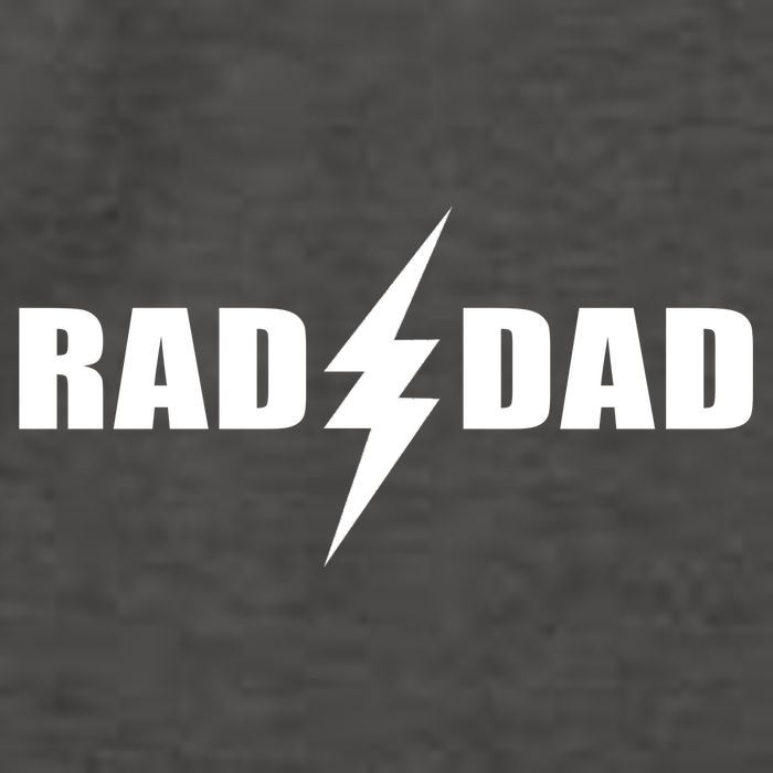 Rad Dad Lightning Logo Vector Backpack