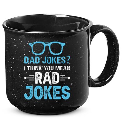 Rad Jokes Funny Dad Joke 15oz Campfire Ceramic Mug