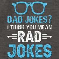 Rad Jokes Funny Dad Joke Vector Backpack