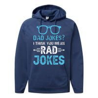 Rad Jokes Funny Dad Joke Performance Fleece Hoodie