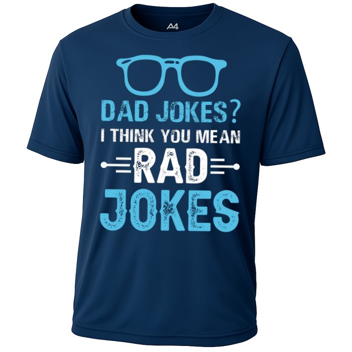 Rad Jokes Funny Dad Joke Cooling Performance Crew T-Shirt