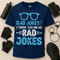 Rad Jokes Funny Dad Joke Cooling Performance Crew T-Shirt