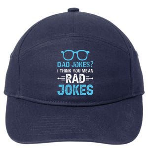 Rad Jokes Funny Dad Joke 7-Panel Snapback Hat