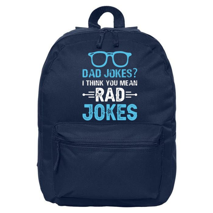 Rad Jokes Funny Dad Joke 16 in Basic Backpack