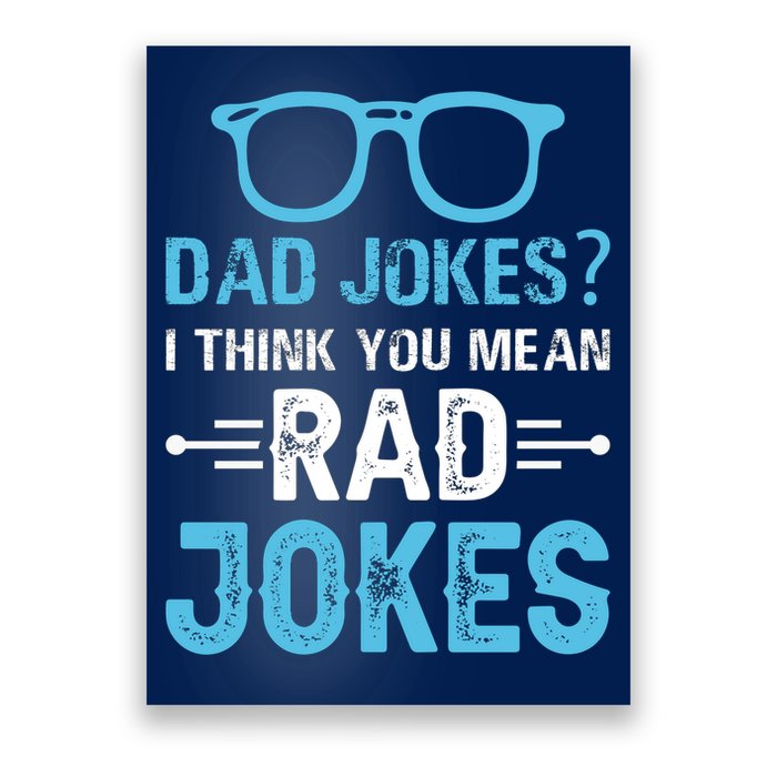 Rad Jokes Funny Dad Joke Poster