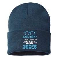 Rad Jokes Funny Dad Joke Sustainable Knit Beanie