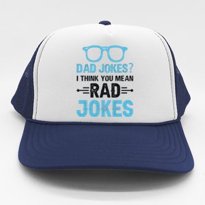 Rad Jokes Funny Dad Joke Trucker Hat