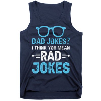 Rad Jokes Funny Dad Joke Tank Top