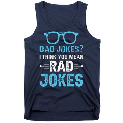 Rad Jokes Funny Dad Joke Tank Top