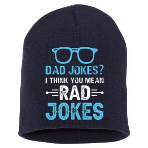 Rad Jokes Funny Dad Joke Short Acrylic Beanie