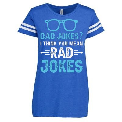 Rad Jokes Funny Dad Joke Enza Ladies Jersey Football T-Shirt