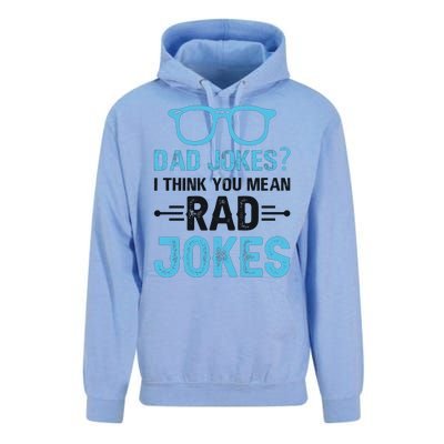 Rad Jokes Funny Dad Joke Unisex Surf Hoodie