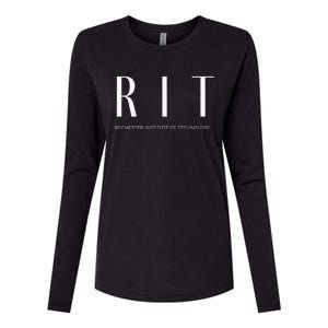 Rit Art Deco Womens Cotton Relaxed Long Sleeve T-Shirt