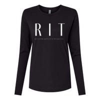 Rit Art Deco Womens Cotton Relaxed Long Sleeve T-Shirt