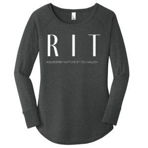 Rit Art Deco Women's Perfect Tri Tunic Long Sleeve Shirt