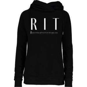 Rit Art Deco Womens Funnel Neck Pullover Hood