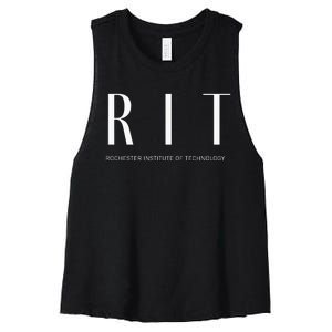 Rit Art Deco Women's Racerback Cropped Tank