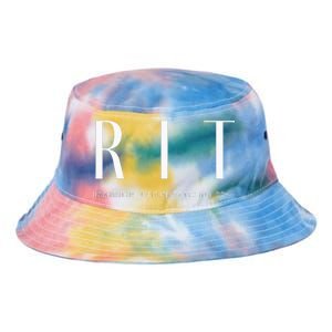 RIT Art Deco Style College Tie Dye Newport Bucket Hat