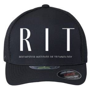 RIT Art Deco Style College Flexfit Unipanel Trucker Cap