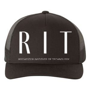 RIT Art Deco Style College Yupoong Adult 5-Panel Trucker Hat