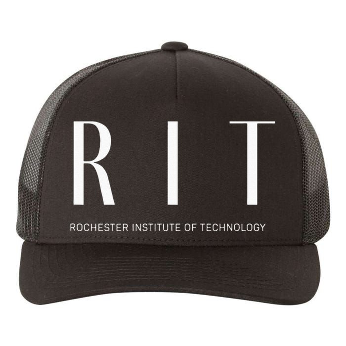 RIT Art Deco Style College Yupoong Adult 5-Panel Trucker Hat