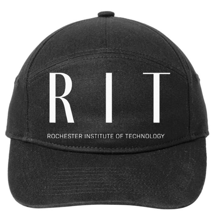 RIT Art Deco Style College 7-Panel Snapback Hat