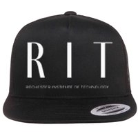 RIT Art Deco Style College Flat Bill Trucker Hat