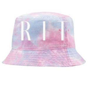 RIT Art Deco Style College Tie-Dyed Bucket Hat