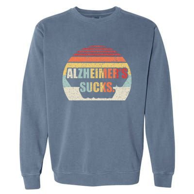 Retro Alzheimers Dementia Alzheimer Disease Awareness Garment-Dyed Sweatshirt