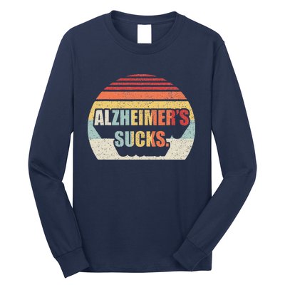 Retro Alzheimers Dementia Alzheimer Disease Awareness Long Sleeve Shirt