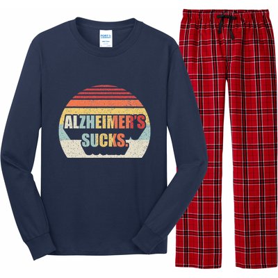 Retro Alzheimers Dementia Alzheimer Disease Awareness Long Sleeve Pajama Set