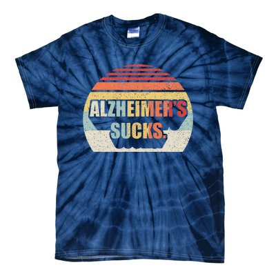 Retro Alzheimers Dementia Alzheimer Disease Awareness Tie-Dye T-Shirt