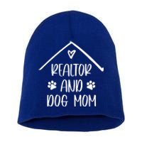 Realtor And Dog Mom Cute Real Estate Business Gift Short Acrylic Beanie