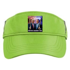 Republicans And Democrats United Against Evil Donald Trump Robert F Kennedy Adult Drive Performance Visor