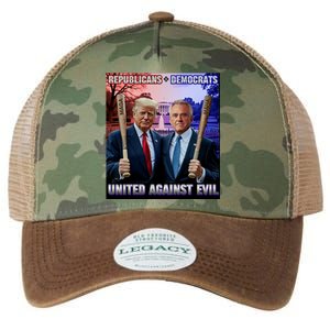 Republicans And Democrats United Against Evil Donald Trump Robert F Kennedy Legacy Tie Dye Trucker Hat