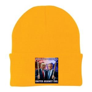 Republicans And Democrats United Against Evil Donald Trump Robert F Kennedy Knit Cap Winter Beanie