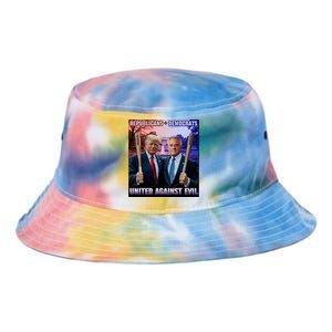 Republicans And Democrats United Against Evil Donald Trump Robert F Kennedy Tie Dye Newport Bucket Hat