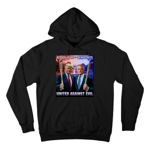 Republicans And Democrats United Against Evil Donald Trump Robert F Kennedy Hoodie