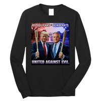 Republicans And Democrats United Against Evil Donald Trump Robert F Kennedy Long Sleeve Shirt