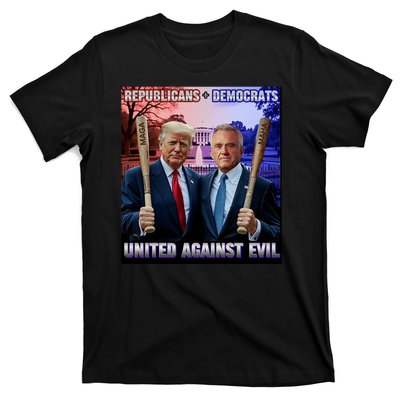 Republicans And Democrats United Against Evil Donald Trump Robert F Kennedy T-Shirt