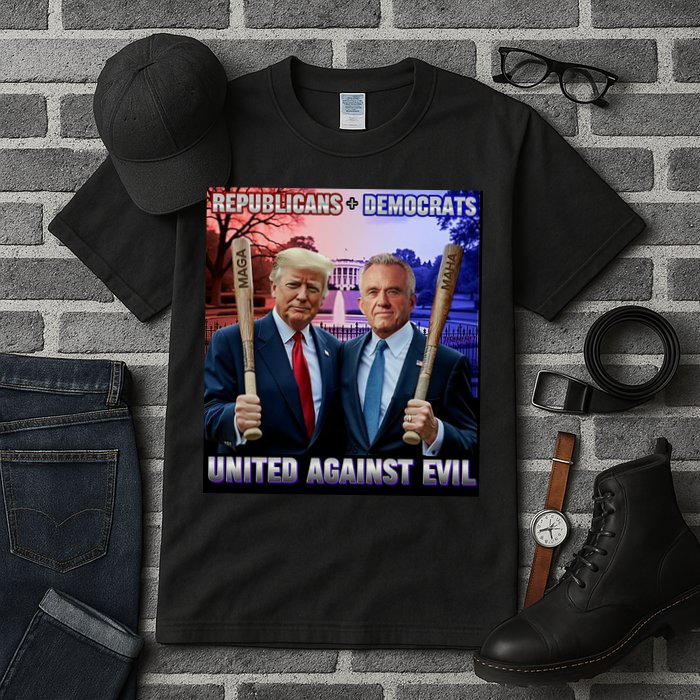 Republicans And Democrats United Against Evil Donald Trump Robert F Kennedy Tall T-Shirt