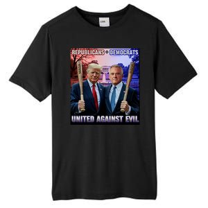 Republicans And Democrats United Against Evil Donald Trump Robert F Kennedy Tall Fusion ChromaSoft Performance T-Shirt