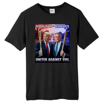 Republicans And Democrats United Against Evil Donald Trump Robert F Kennedy Tall Fusion ChromaSoft Performance T-Shirt