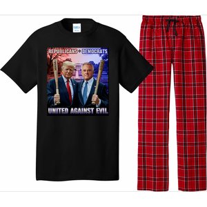 Republicans And Democrats United Against Evil Donald Trump Robert F Kennedy Pajama Set