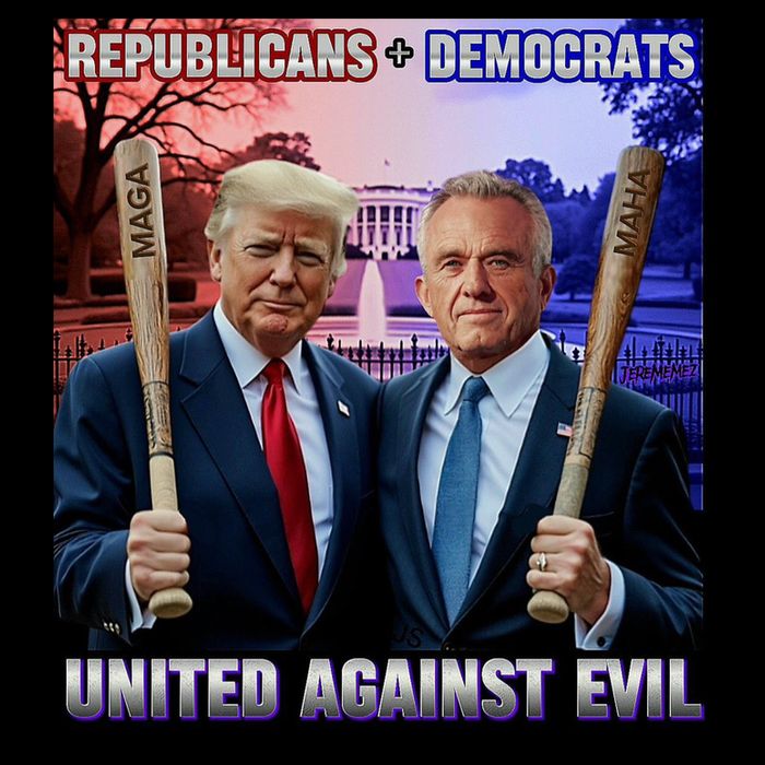 Republicans And Democrats United Against Evil Donald Trump Robert F Kennedy Flatbill Hat