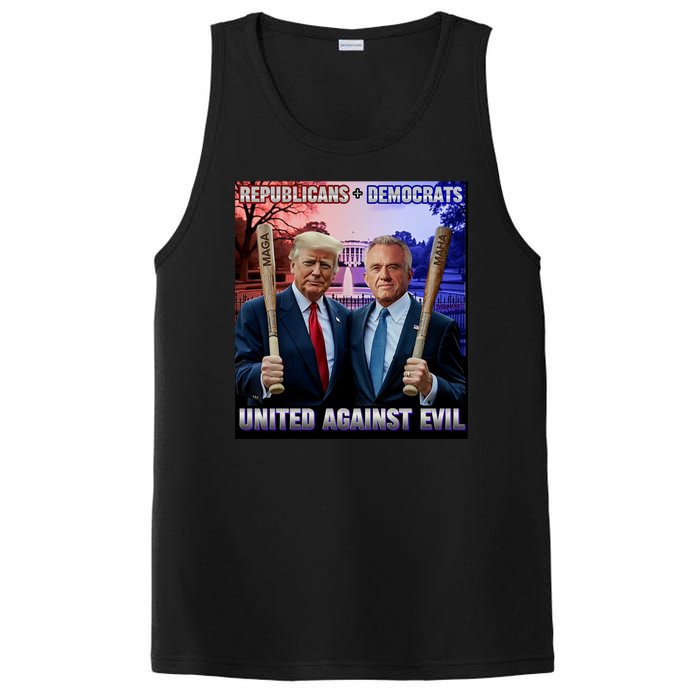 Republicans And Democrats United Against Evil Donald Trump Robert F Kennedy PosiCharge Competitor Tank