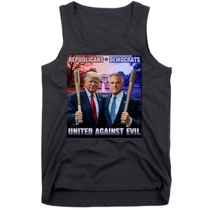 Republicans And Democrats United Against Evil Donald Trump Robert F Kennedy Tank Top