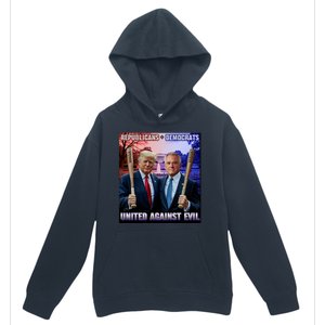 Republicans And Democrats United Against Evil Donald Trump Robert F Kennedy Urban Pullover Hoodie